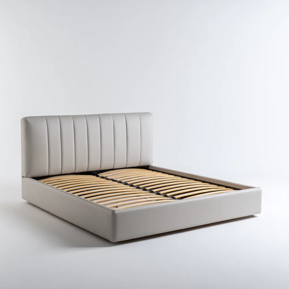 Upholstered Bed Frame - Leather 200x160x100 cm - Elegant Modern Design